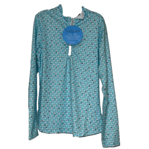 NWT L/s San Soleil martini glass top XS